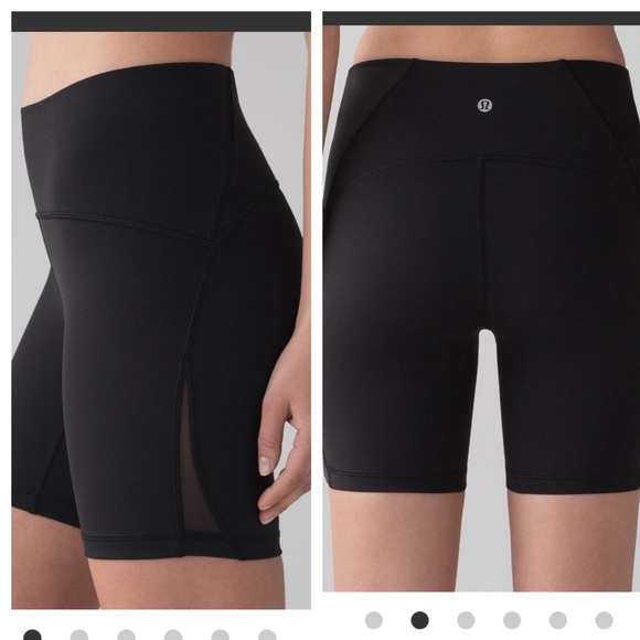 lululemon athletica Pants - Lululemon Train Times Short *6" in Black high rise size ten (10)